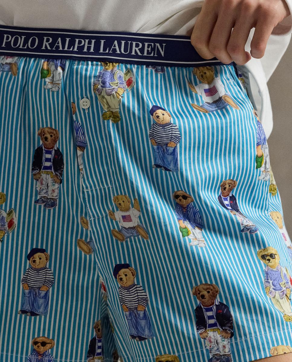 Boxers de Algodão Bear Azul-3