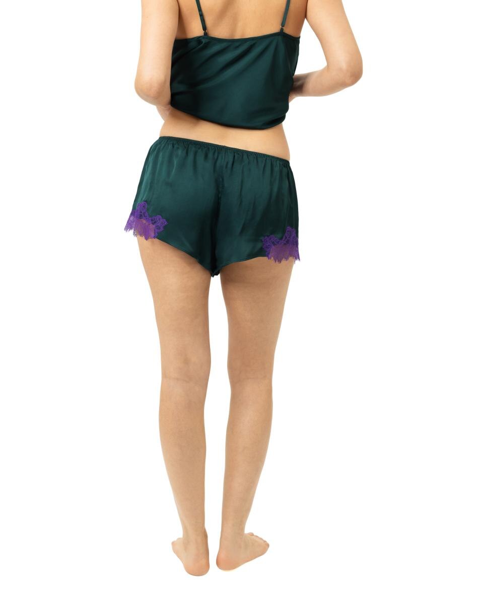 Calções de Pijama com Renda Roxo-2