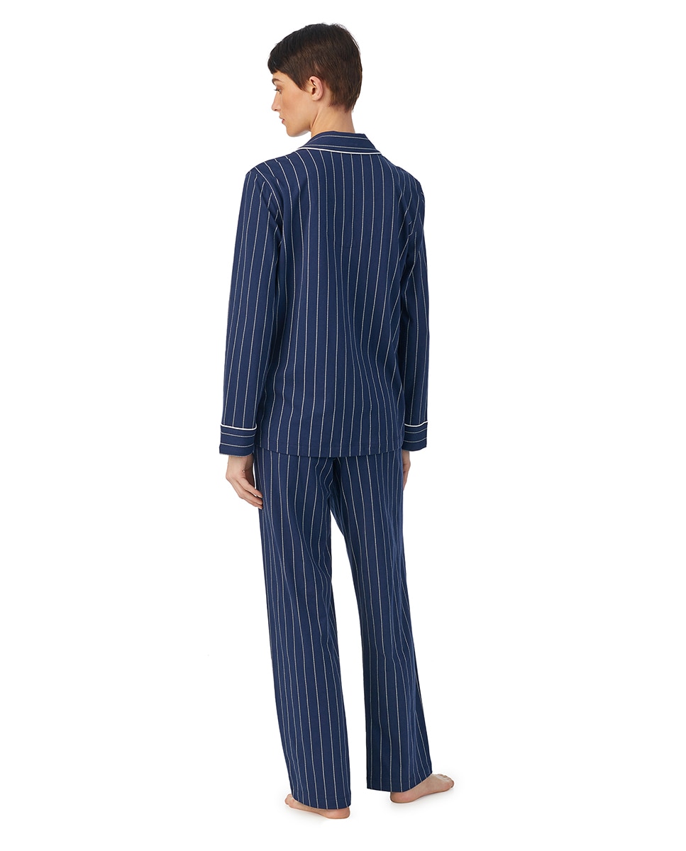 Pijama 100% Algodão Azul-marinho-2