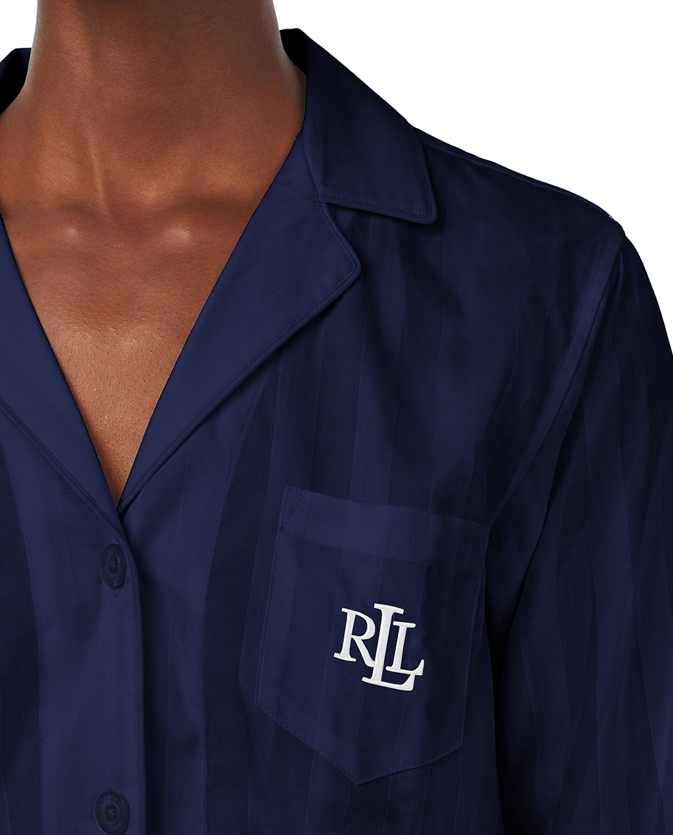 Pijama de mujer 100% algodón - Lauren Ralph Lauren - Azul marino Azul marino-3