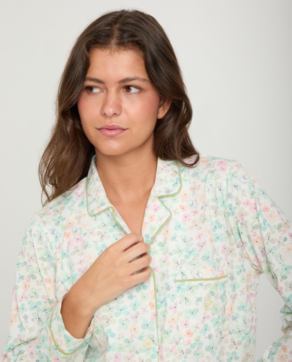 Pijama de Malha Branco-3