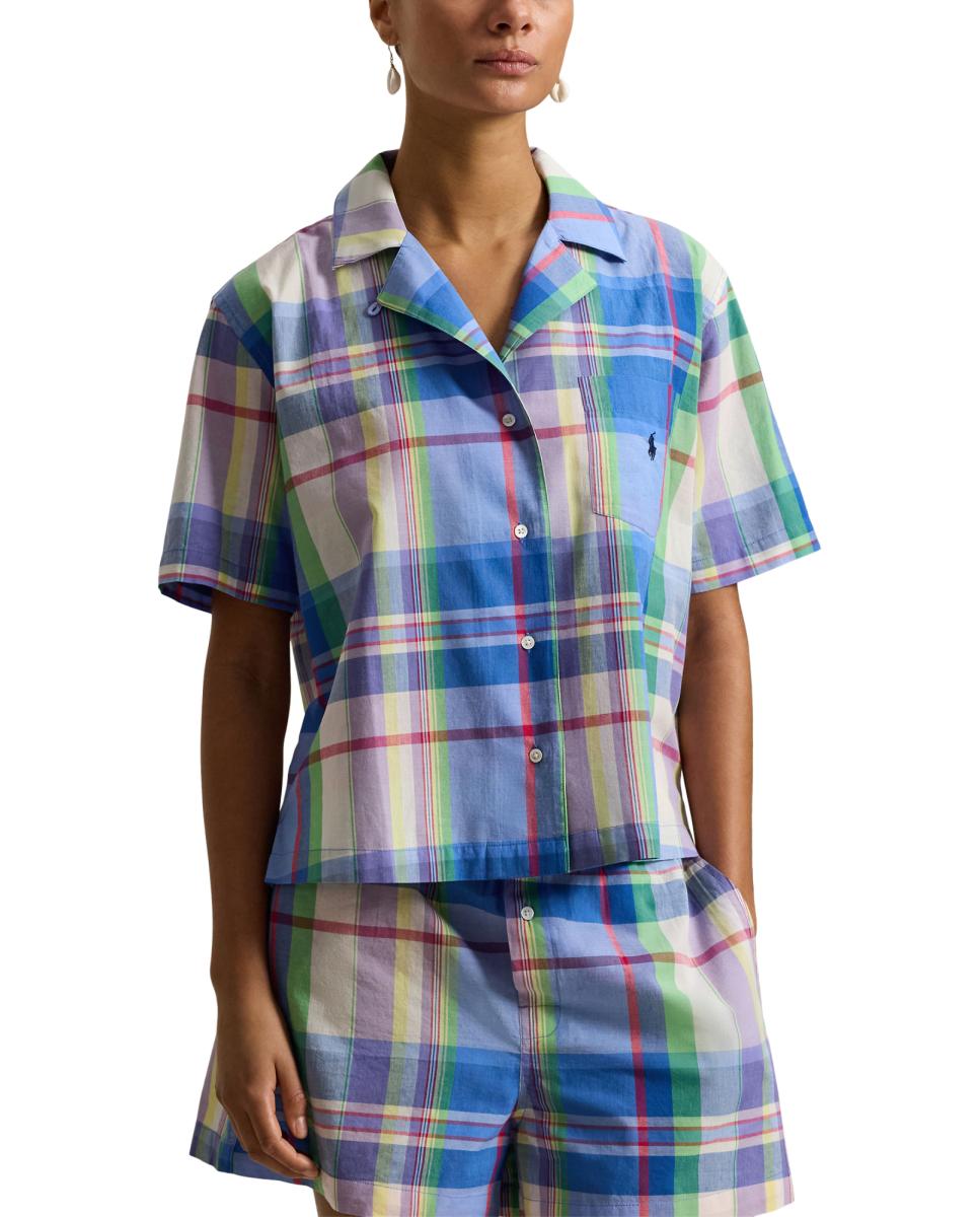 Pijama de Algodão Azul-2