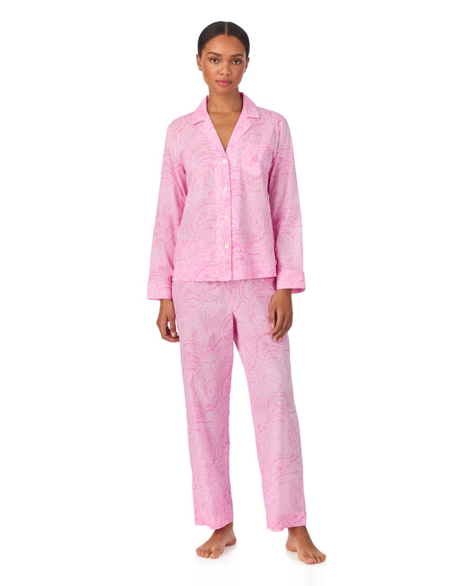 Imagem 0 de Pijama de Manga Comprida de Algodão e Viscose