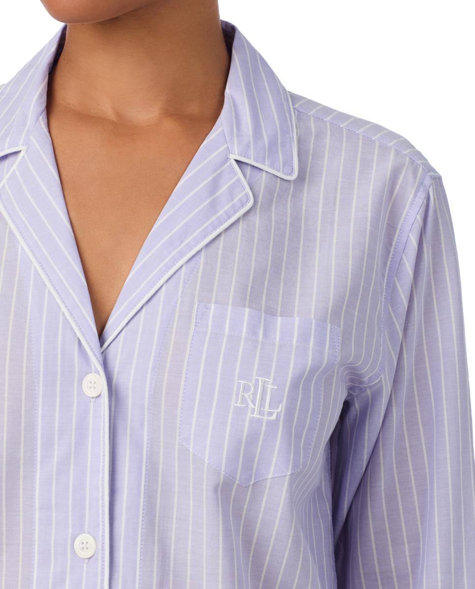 Pijama de Algodão e Viscose Lilás-3