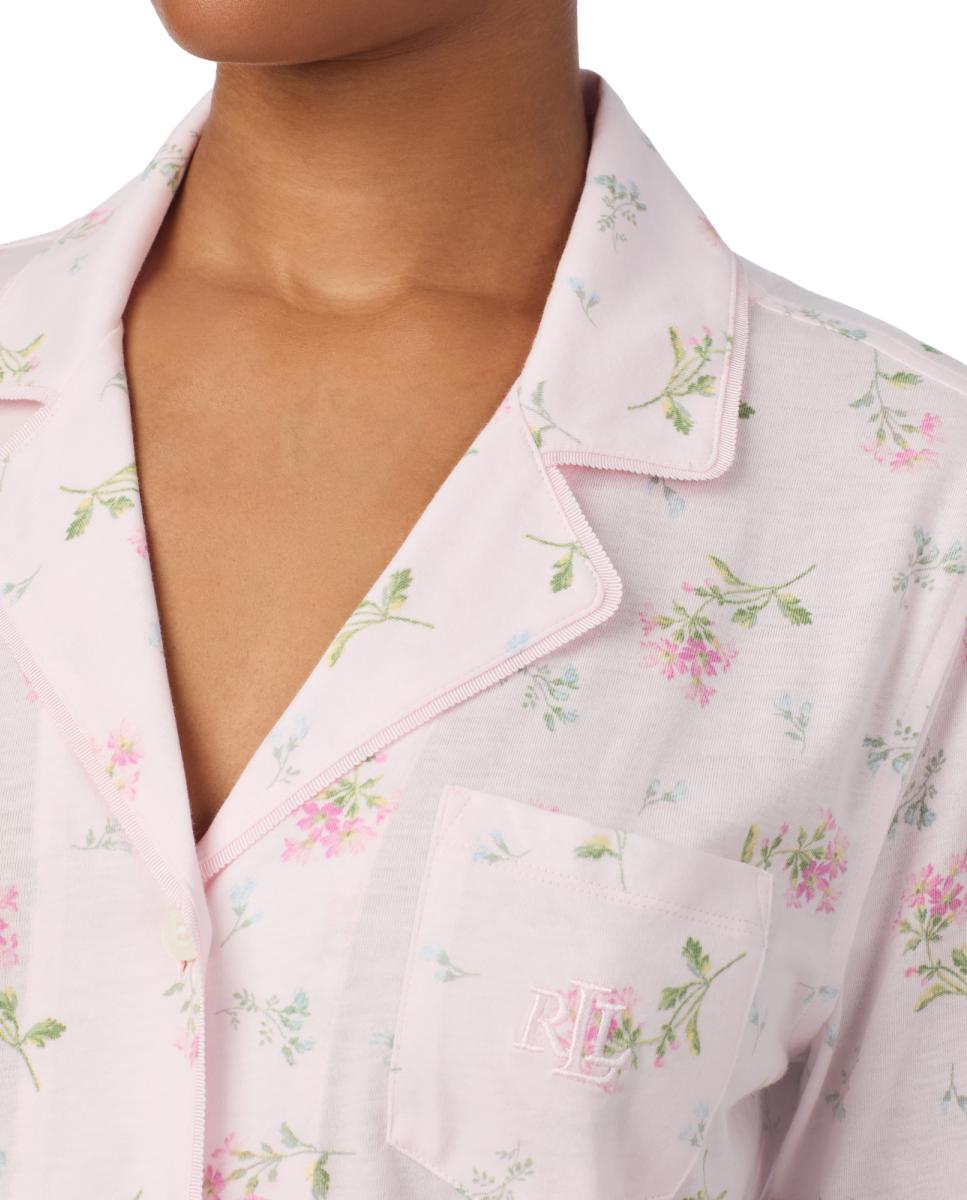 Pijama de Algodão e Viscose Verde-claro-3