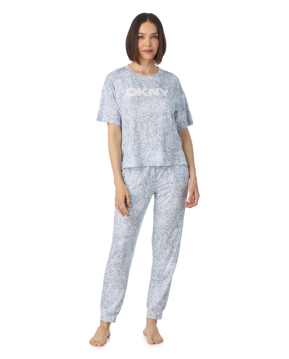 Pijama de manga curta Branco-1