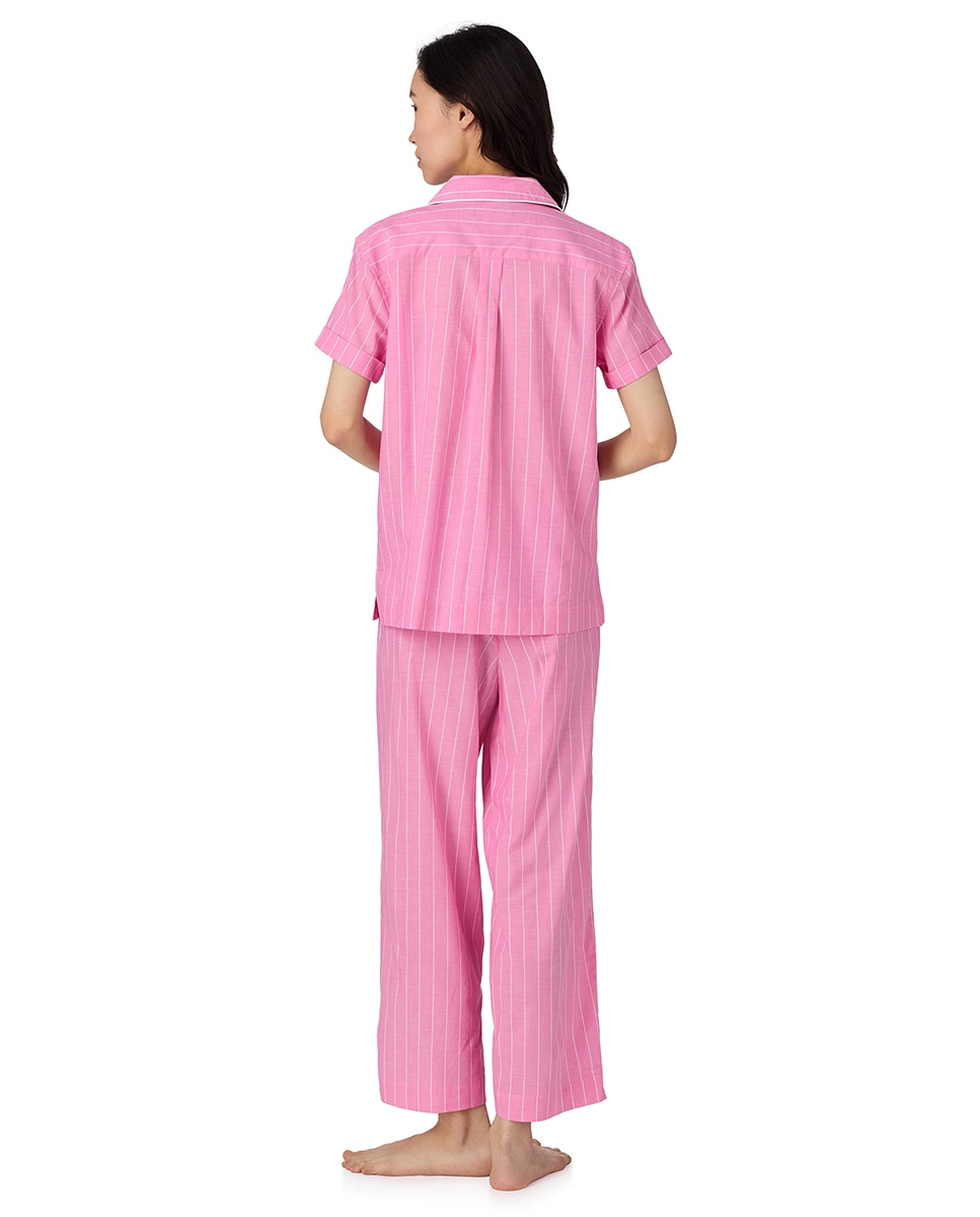 Pijama de Algodão e Viscose Rosa-claro-2