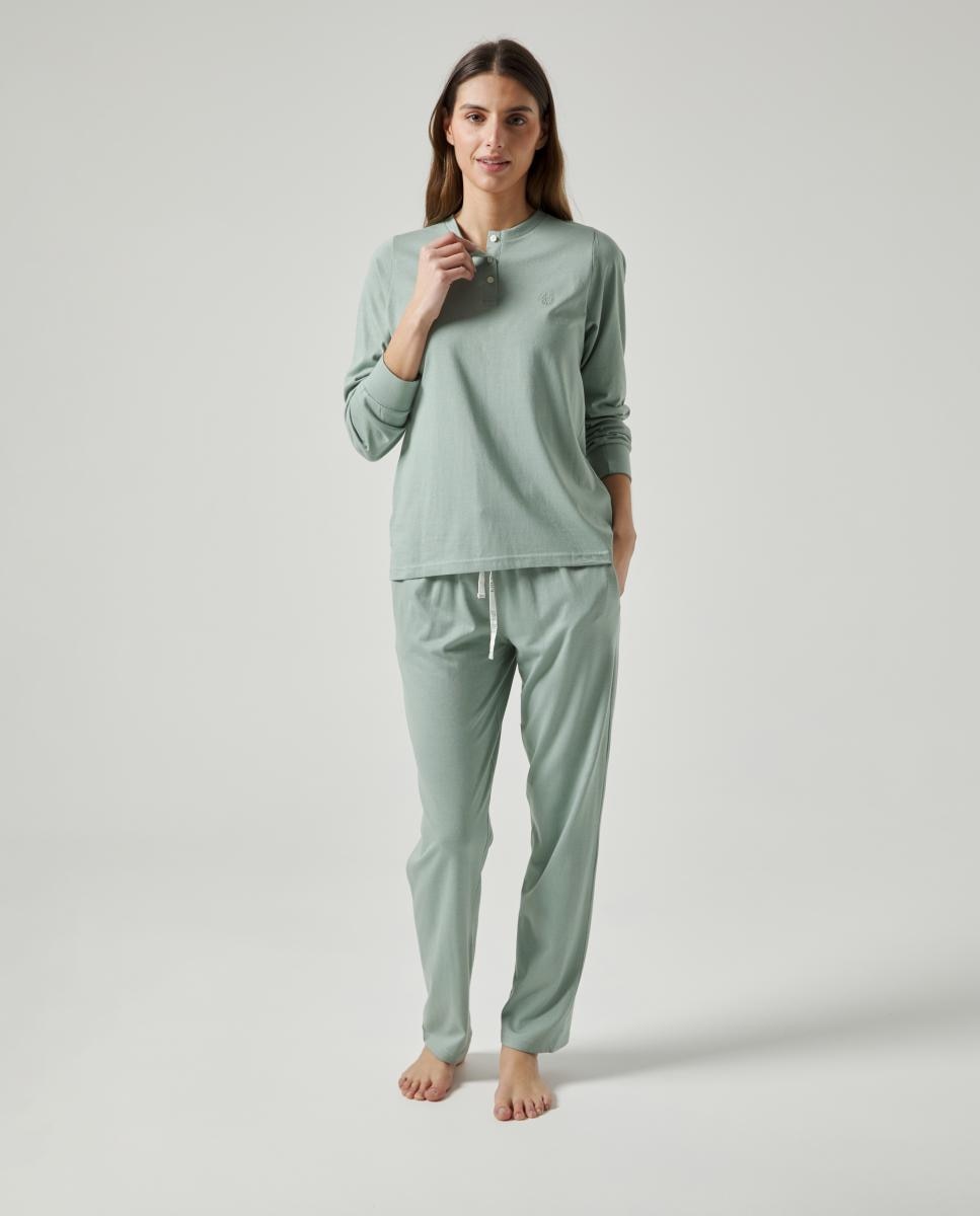 Imagem 0 de Pijama Comprido de Ponto Liso