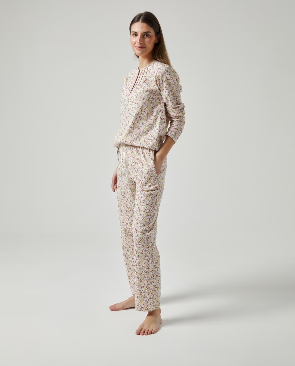 Imagem 0 de Pijama Comprido de Malha com Estampado