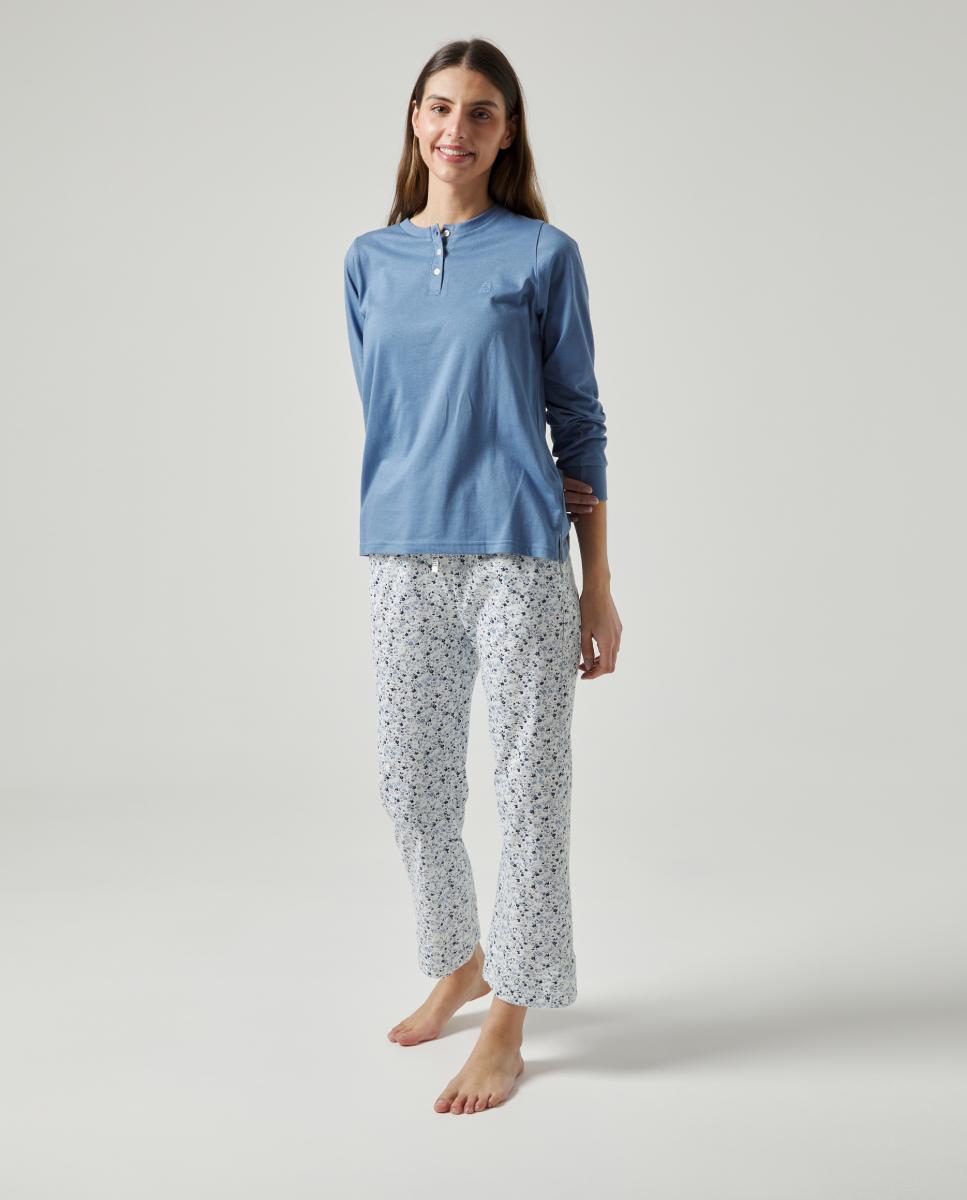 Imagem 0 de Pijama Comprido de Ponto Liso