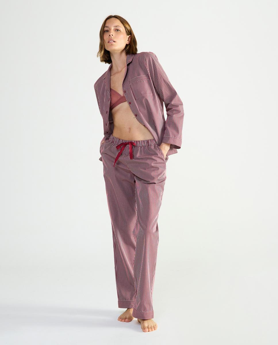 Pijama comprido azul de mulher Grená-3