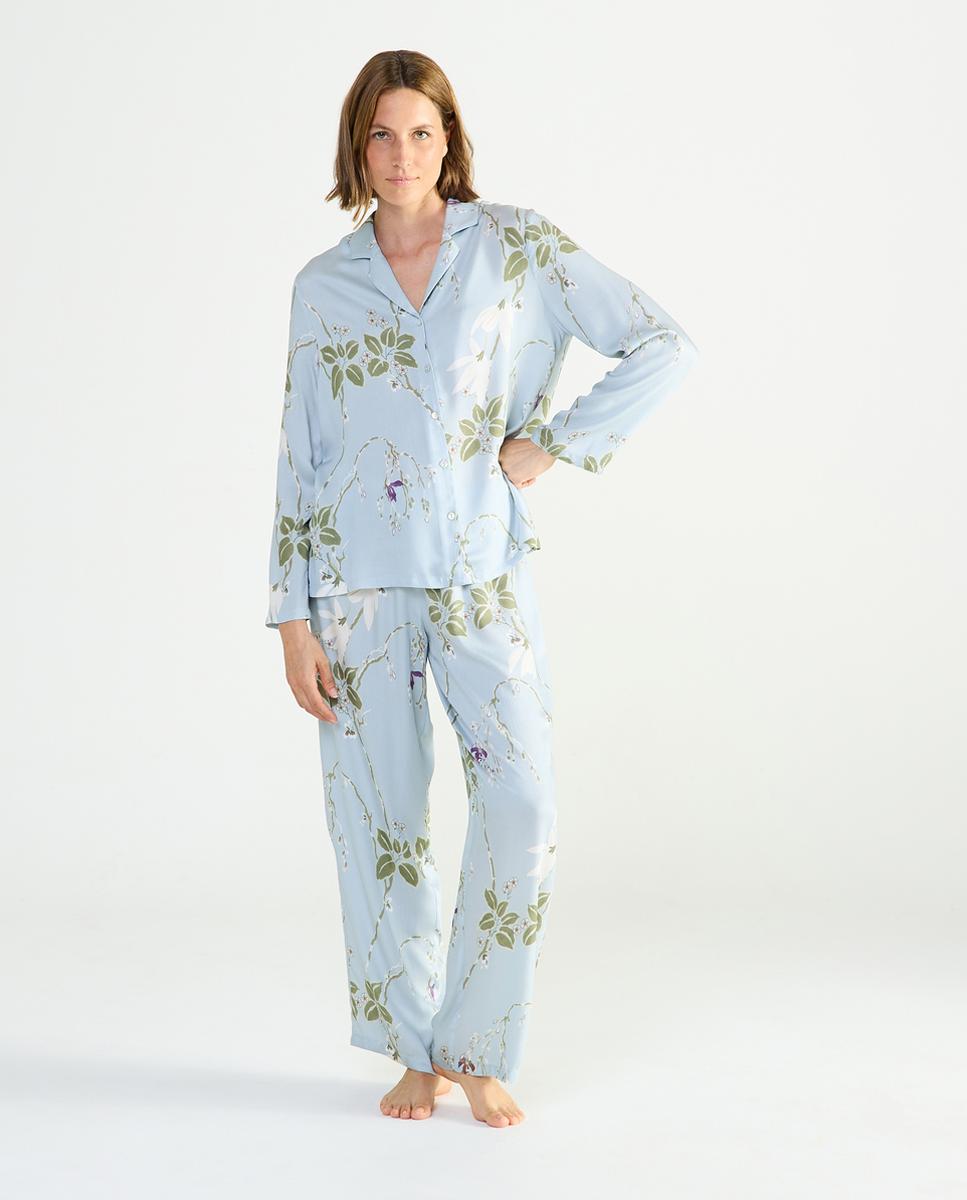 Imagem 0 de Pijama Estampado - Azul