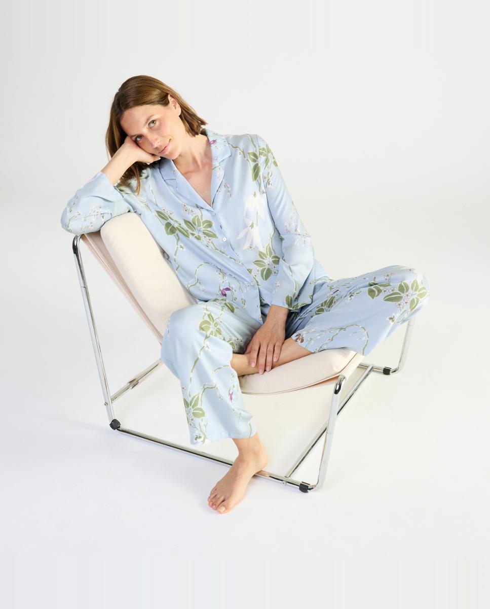 Pijama Estampado - Azul Azul-3
