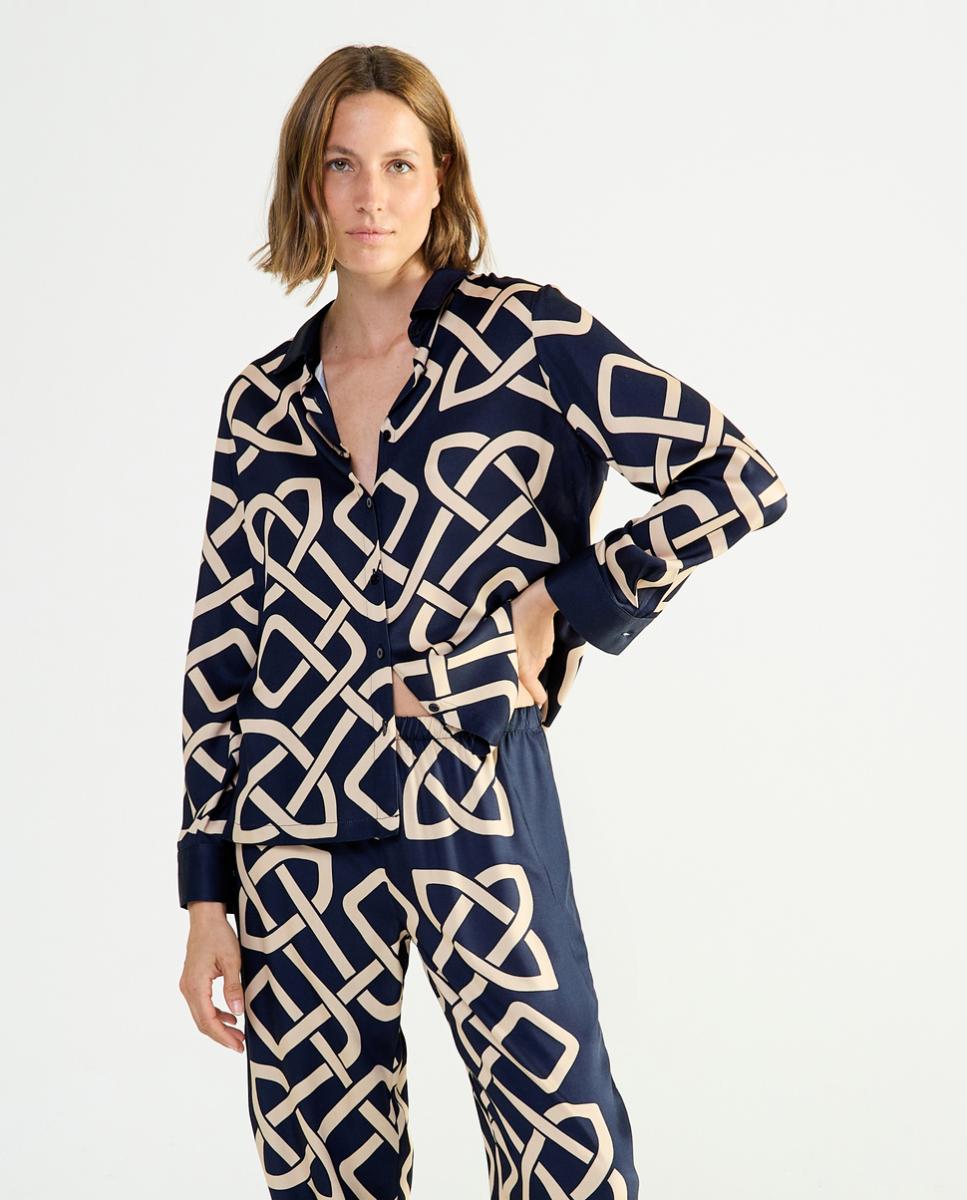 Pijama - Azul-Marinho Azul-3