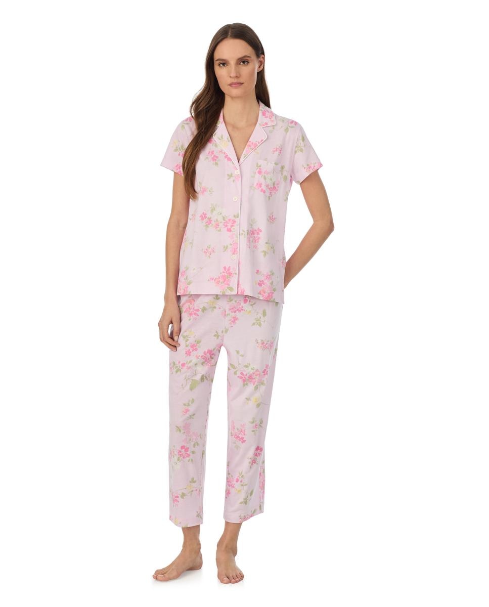 Imagem 0 de Pijama de Manga Curta e Calças Capri