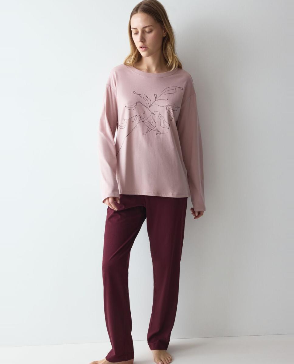 Imagem 0 de Pijama de Malha 100% Algodão Suave e Transpirável.