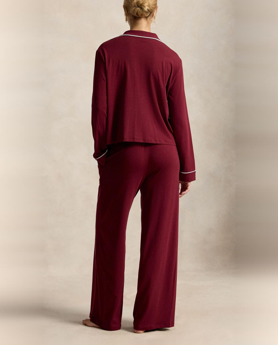 Imagen 2 de Pijama de mujer de manga larga - Polo Ralph Lauren - Granate Granate
