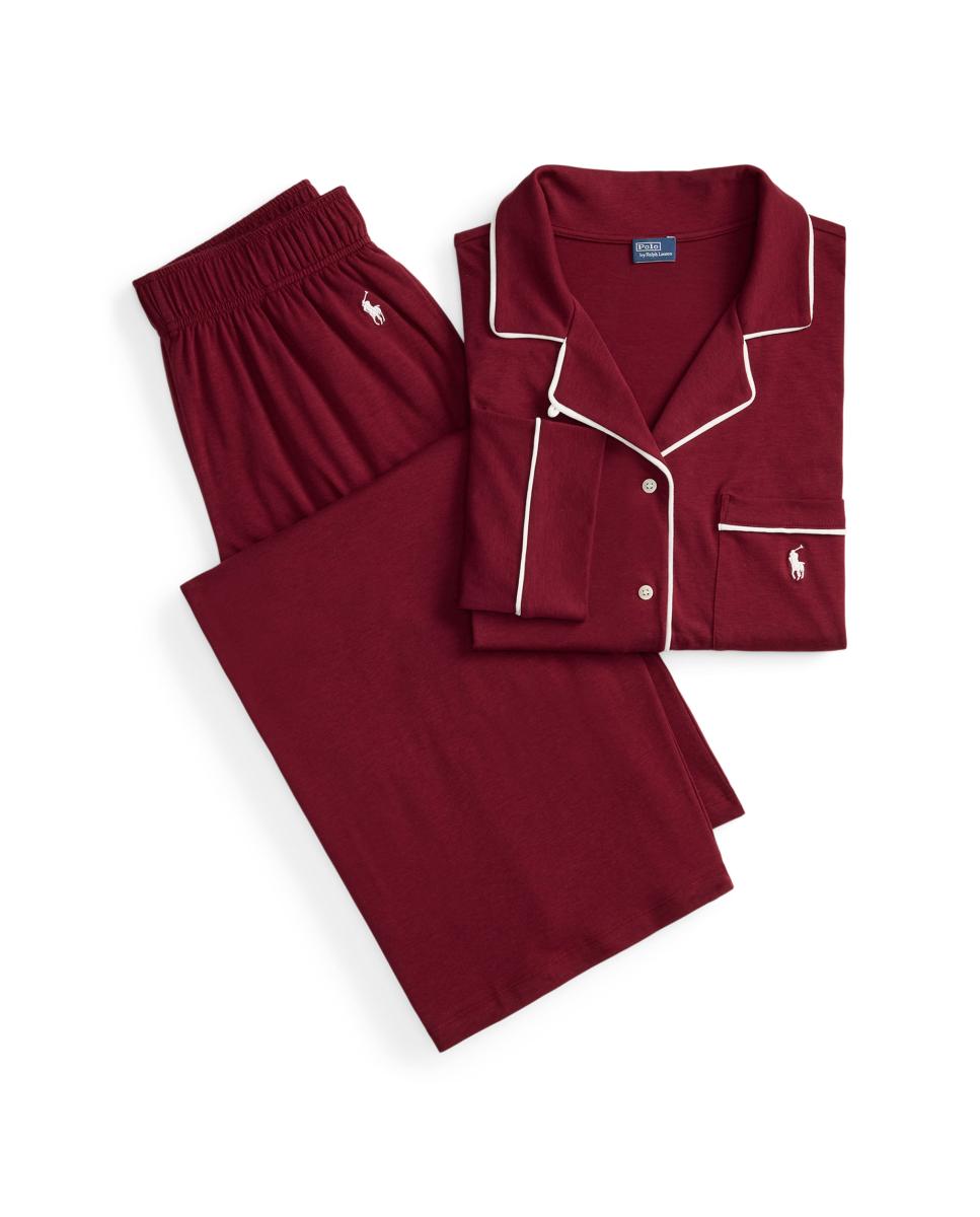 Imagen 4 de Pijama de mujer de manga larga - Polo Ralph Lauren - Granate Granate