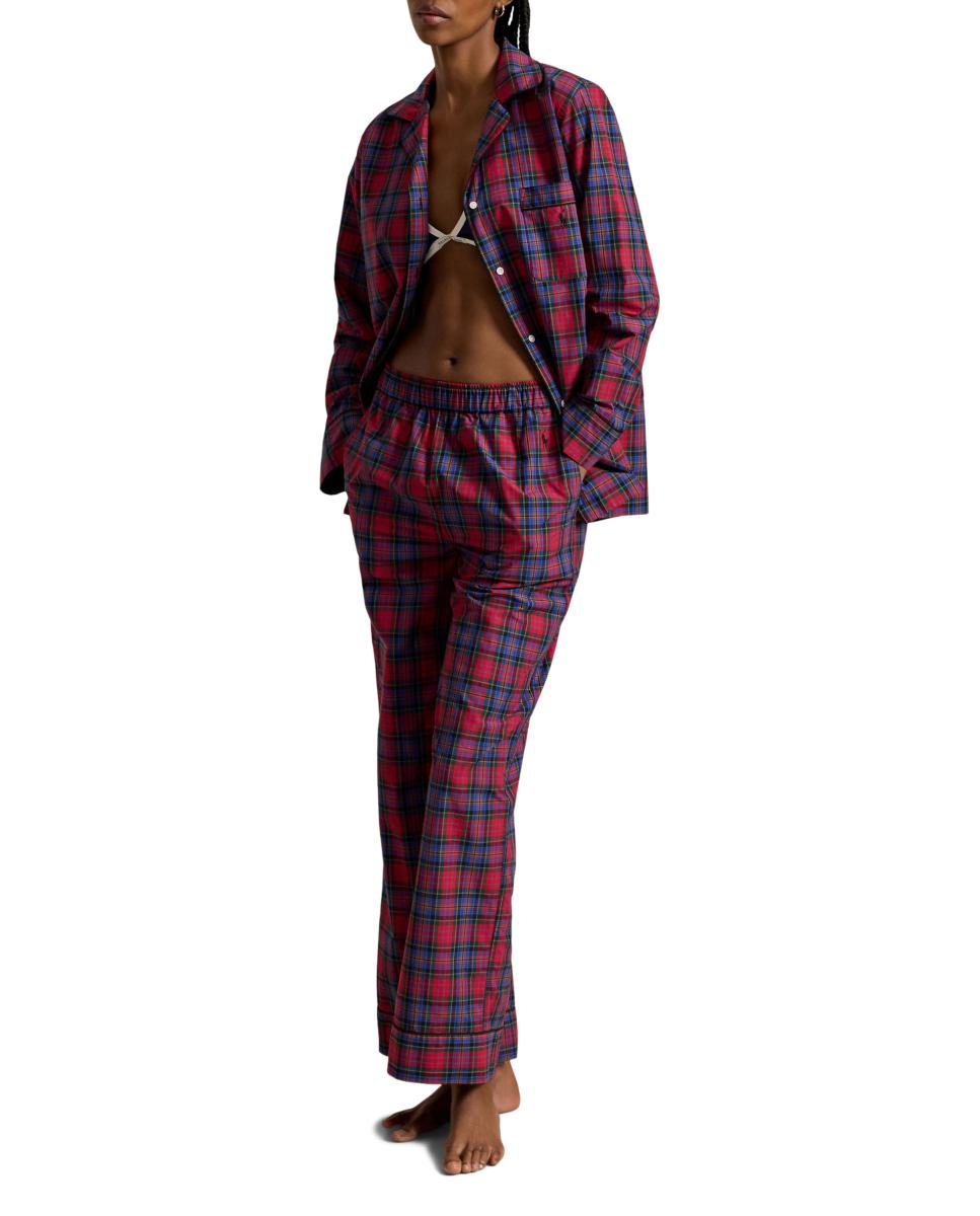 Imagen 1 de Pijama de mujer Madison tartán Azul