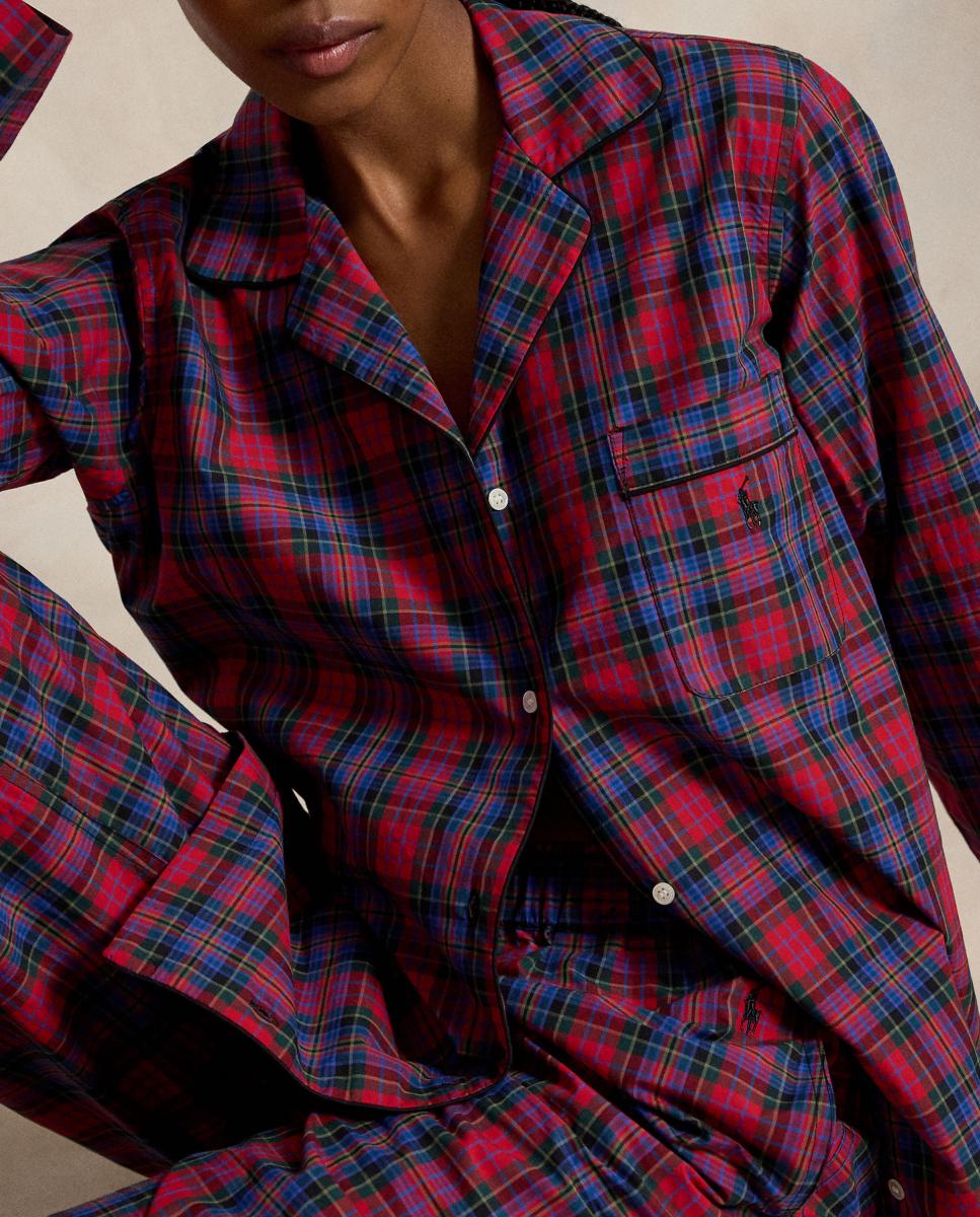 Imagen 3 de Pijama de mujer Madison tartán - Polo Ralph Lauren - Azul Azul