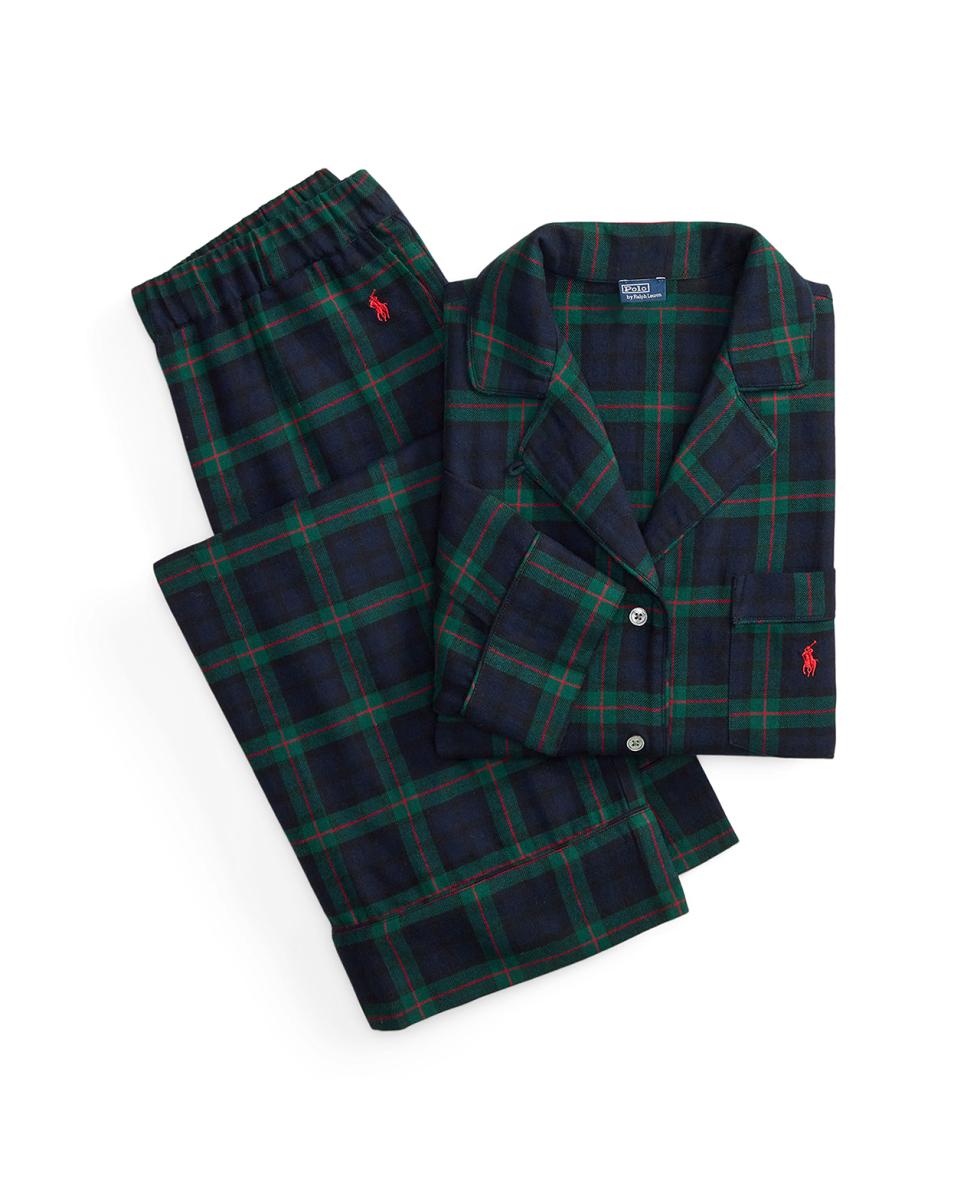 Imagen 5 de Pijama de mujer Madison de franela - Polo Ralph Lauren - Azul Azul