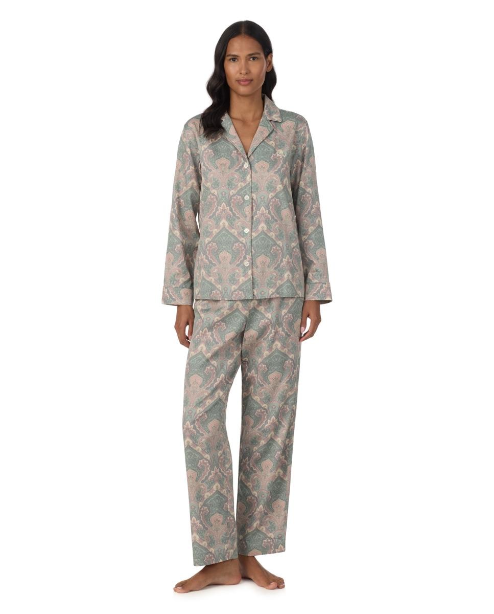 Imagen 0 de Pijama de mujer manga larga pantalón largo Multicolor