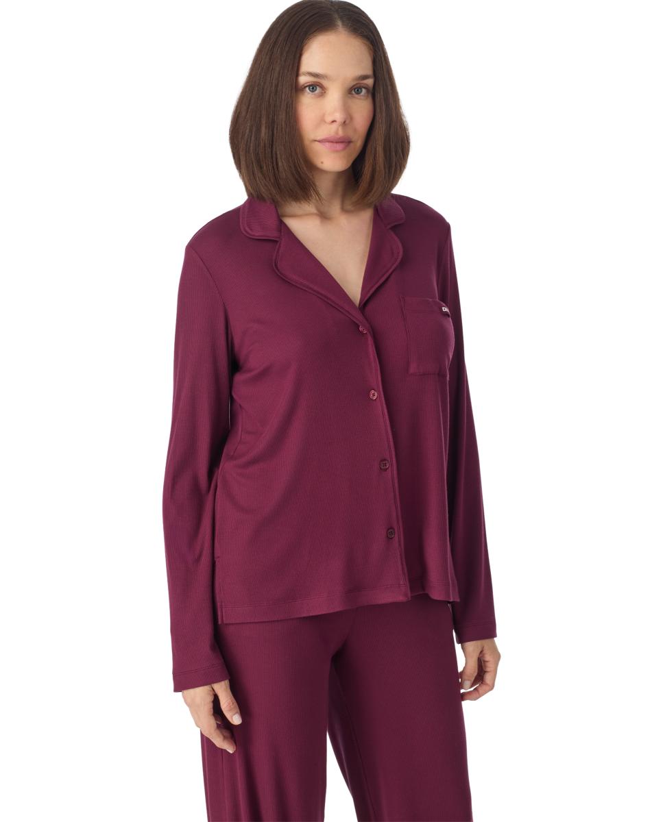 Imagen 0 de Pijama de mujer  de viscosa  corte masculino Morado