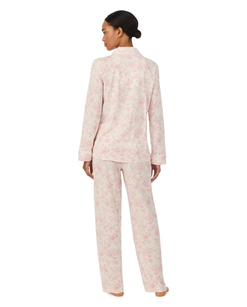 Pijama de mujer de algodón y viscosa - Lauren - Rosa Rosa-3