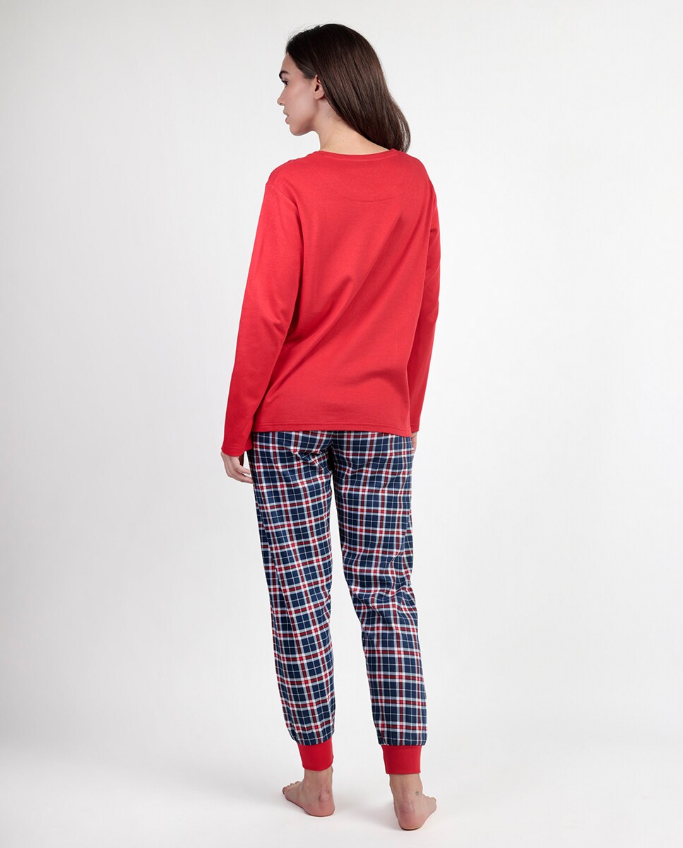 Pijama Comprido Vermelho-2