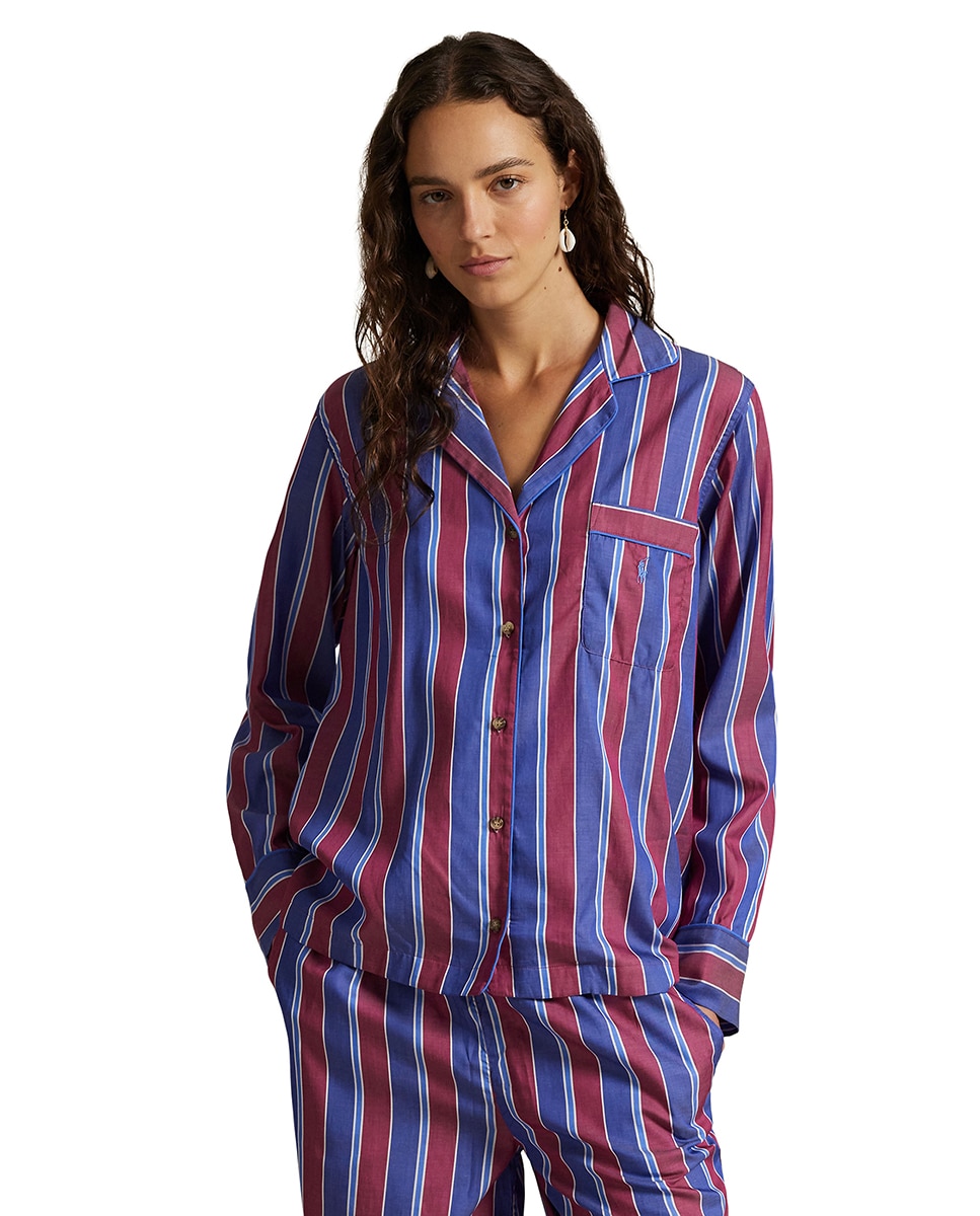 Pijama mujer de rayas - Polo Ralph Lauren - Morado Morado-3