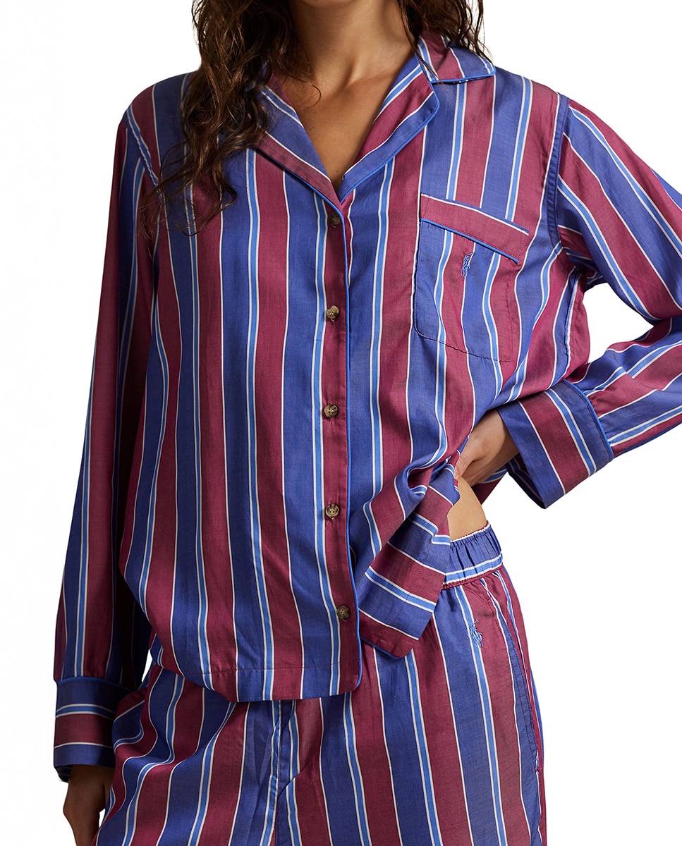 Pijama mujer de rayas - Polo Ralph Lauren - Morado Morado-4