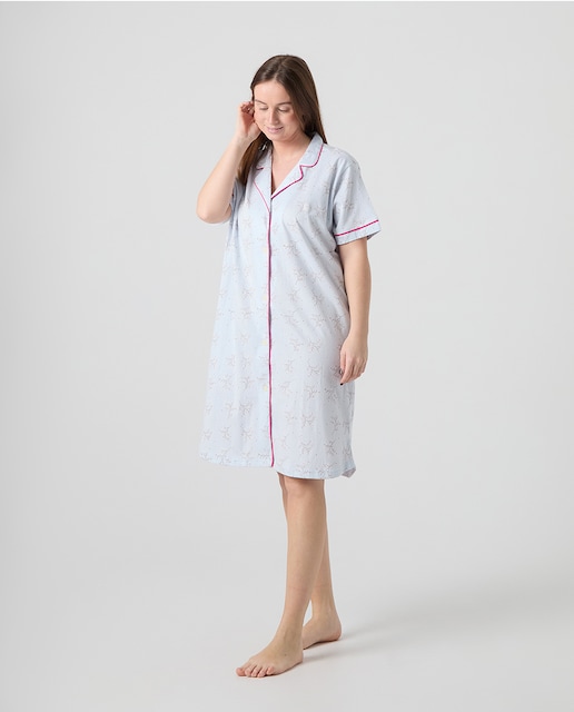 Imagem 0 de Camisa de Dormir de Malha com Mangas