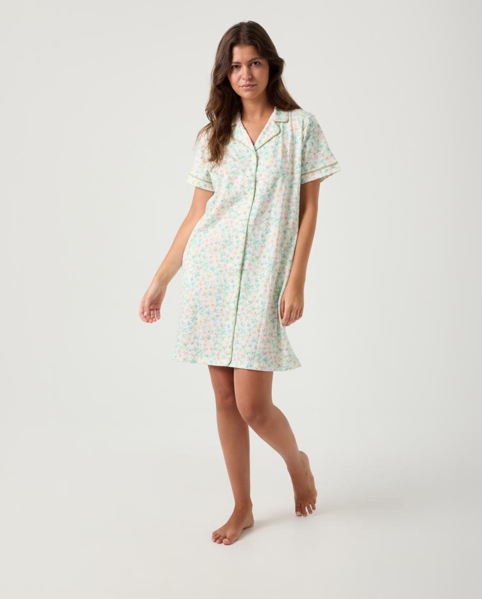 Imagem 0 de Camisa de Dormir Aberta de Malha