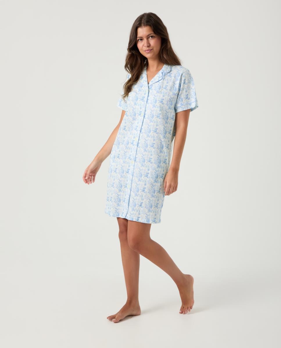 Imagem 0 de Camisa de Dormir Aberta de Malha