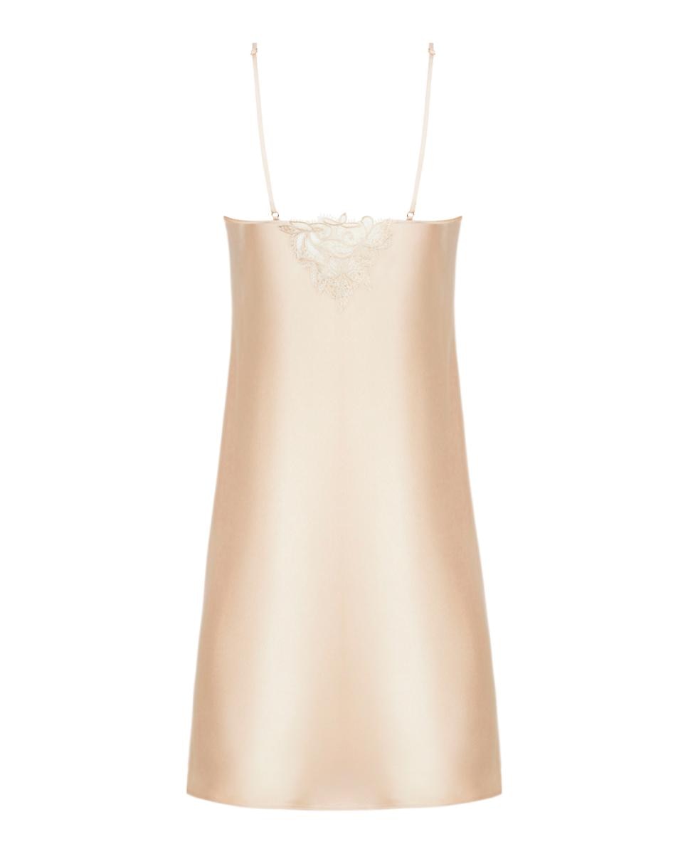 Camisa de Dormir de Alças Ajustáveis em Evasé Natural-5