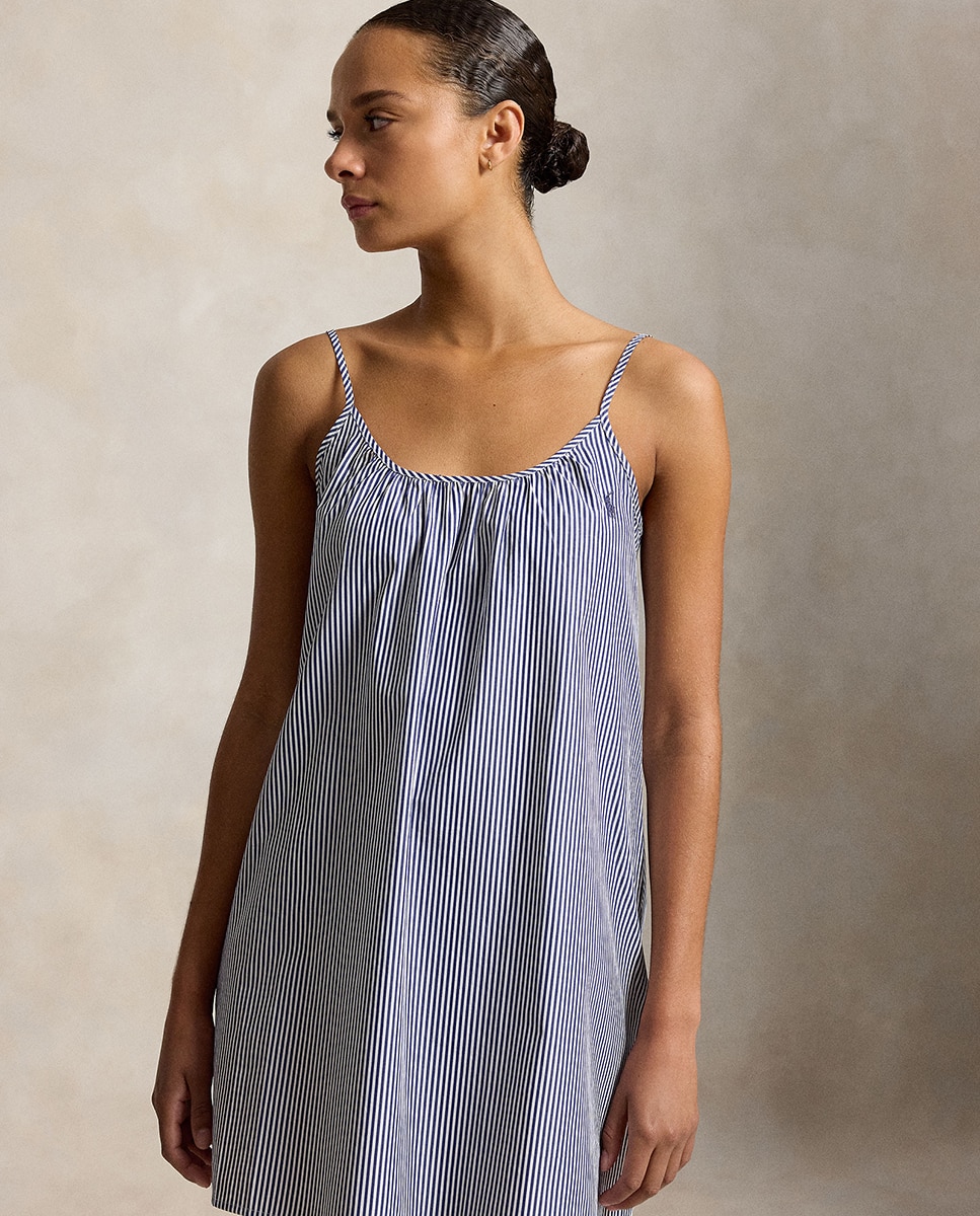 Camisón mujer de popelina - Polo Ralph Lauren - Blanco Blanco-3