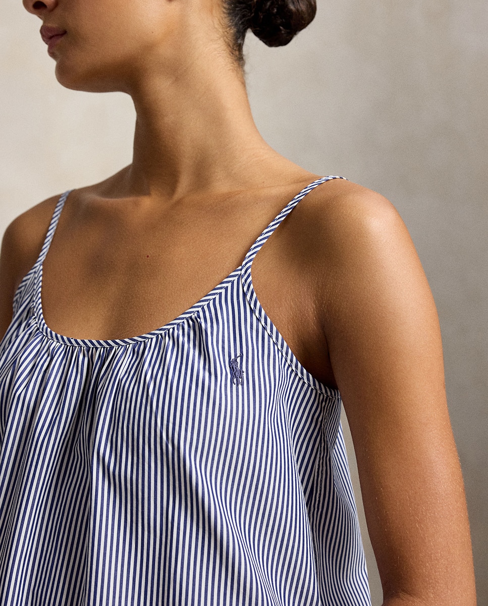 Camisón mujer de popelina - Polo Ralph Lauren - Blanco Blanco-4