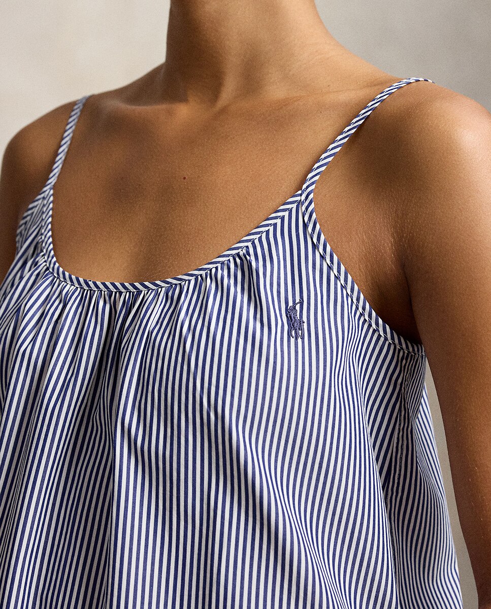 Camisón mujer de popelina - Polo Ralph Lauren - Blanco Blanco-5