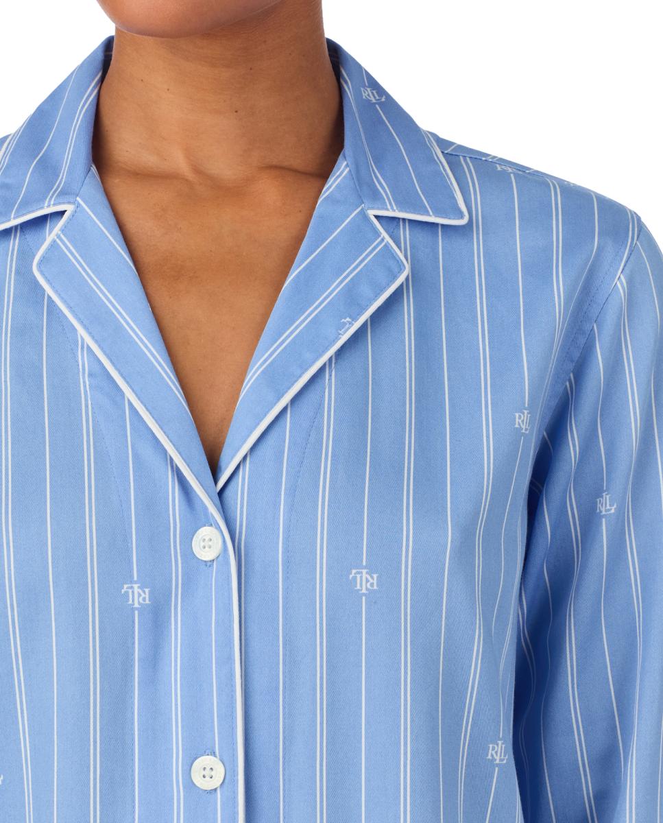 Camisa de Manga Comprida de Algodão e Viscose Branco-3