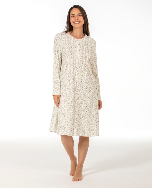 Imagem 0 de Camisa de dormir com manga comprida e carcela