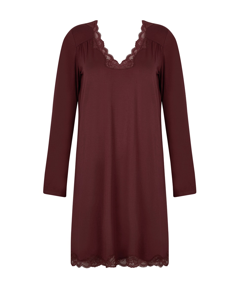 Imagem 0 de Camisa de dormir de manga comprida em modal