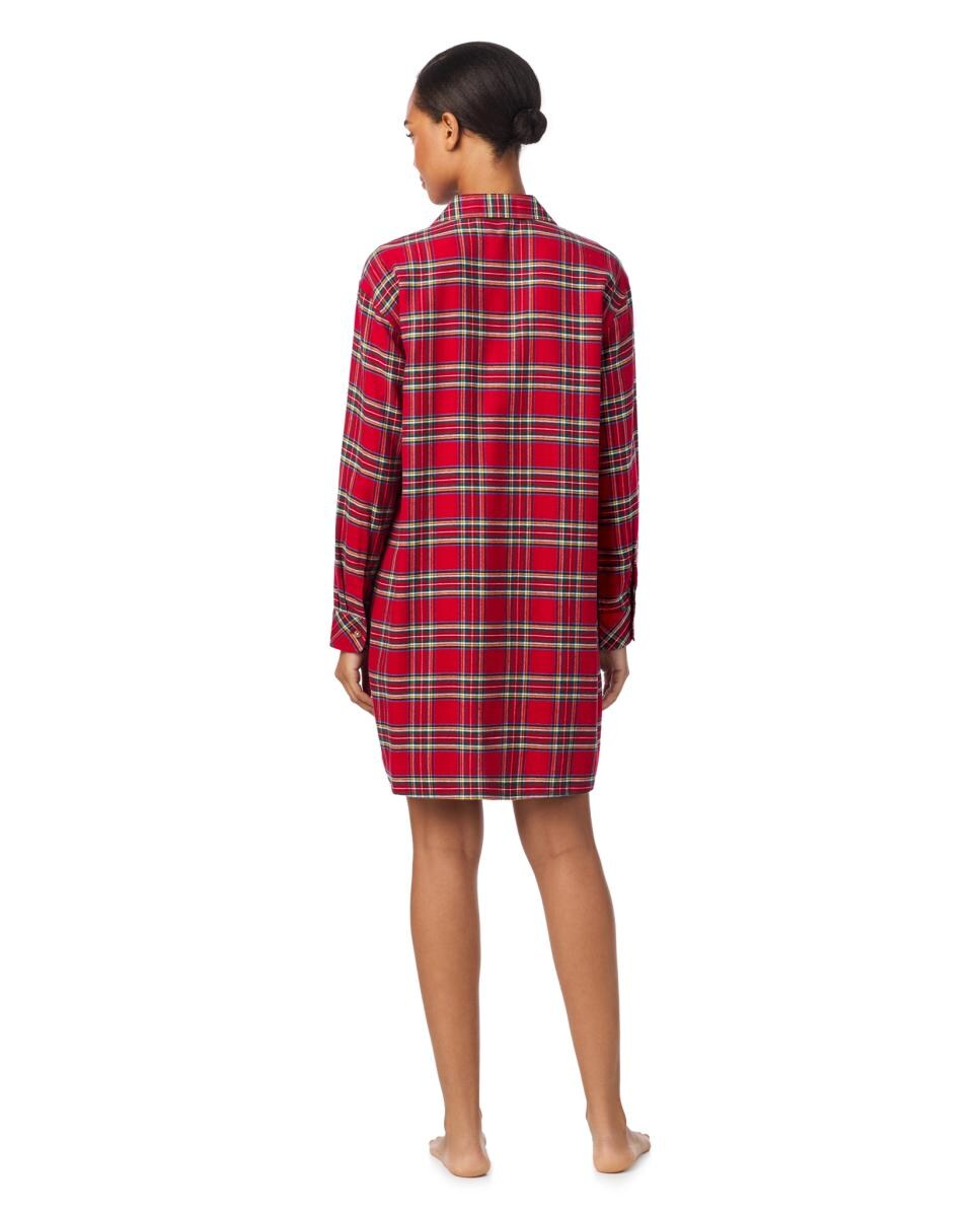 Camisa de Algodão e Viscose Vermelho-2