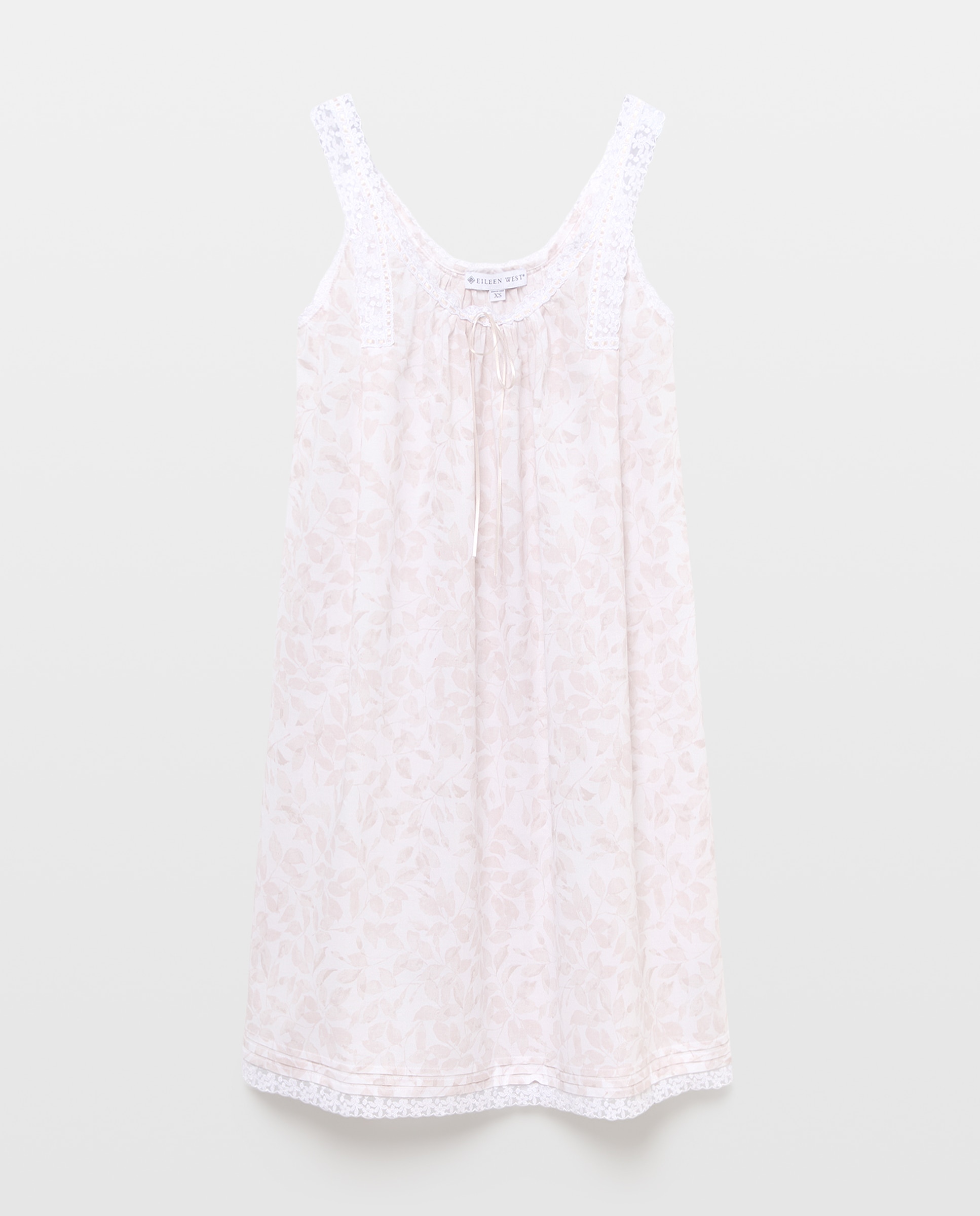 Camisa de dormir curta de mulher Branco-3