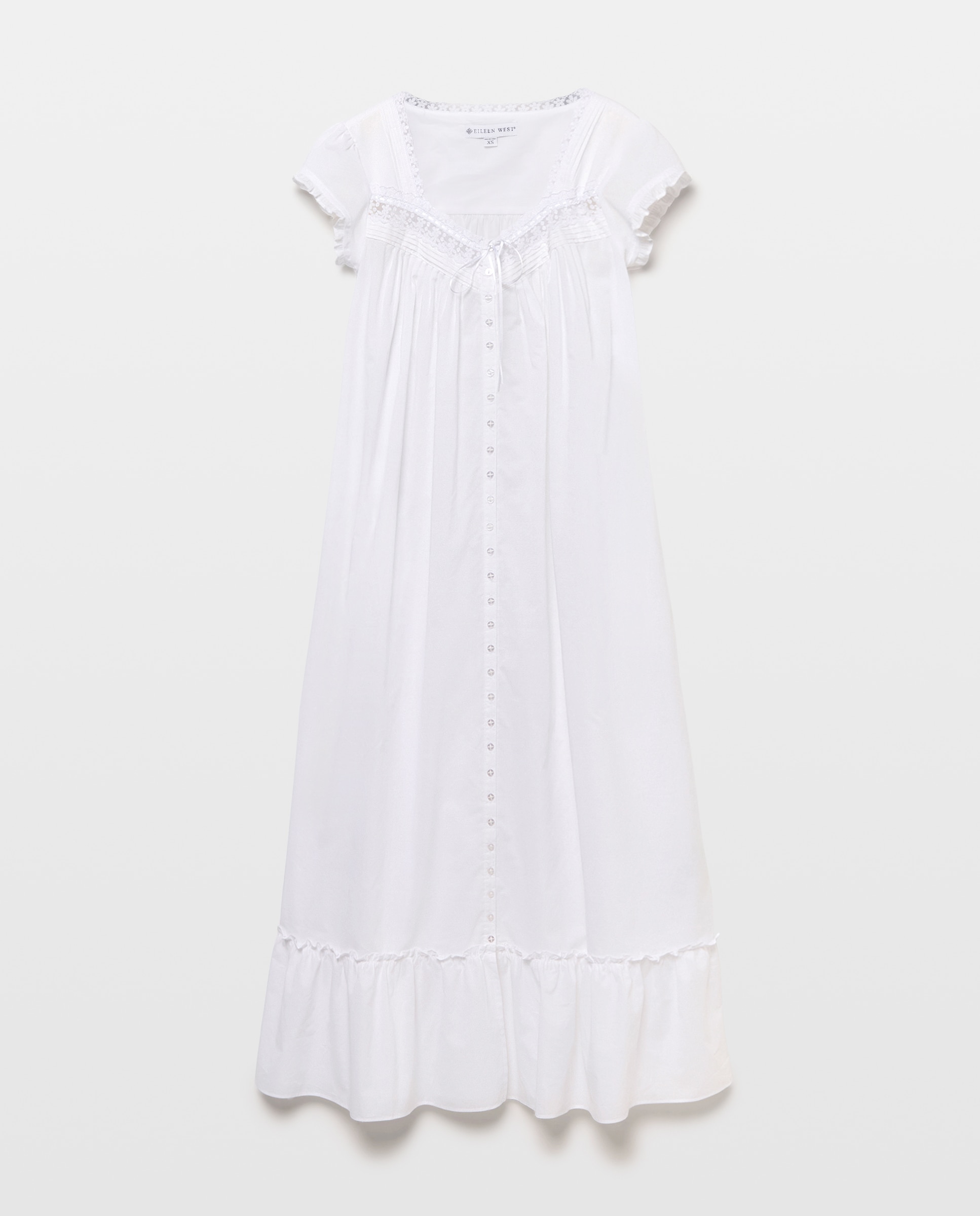 Camisa de dormir curta de mulher Azul-3