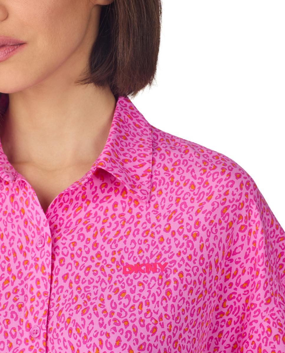 Camisa de Dormir de Alças Rosa-3