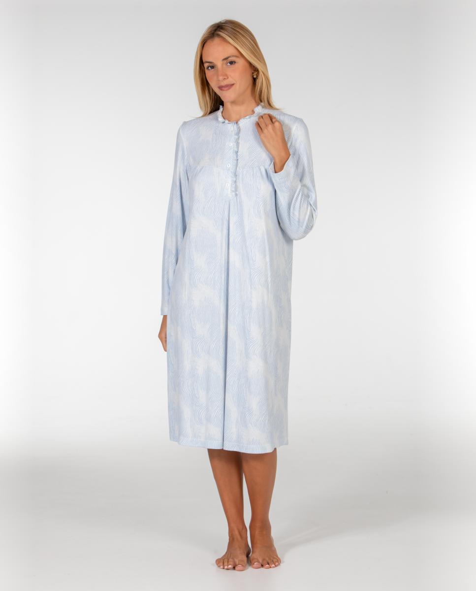 Imagen 0 de Camisón corto de mujer Azul