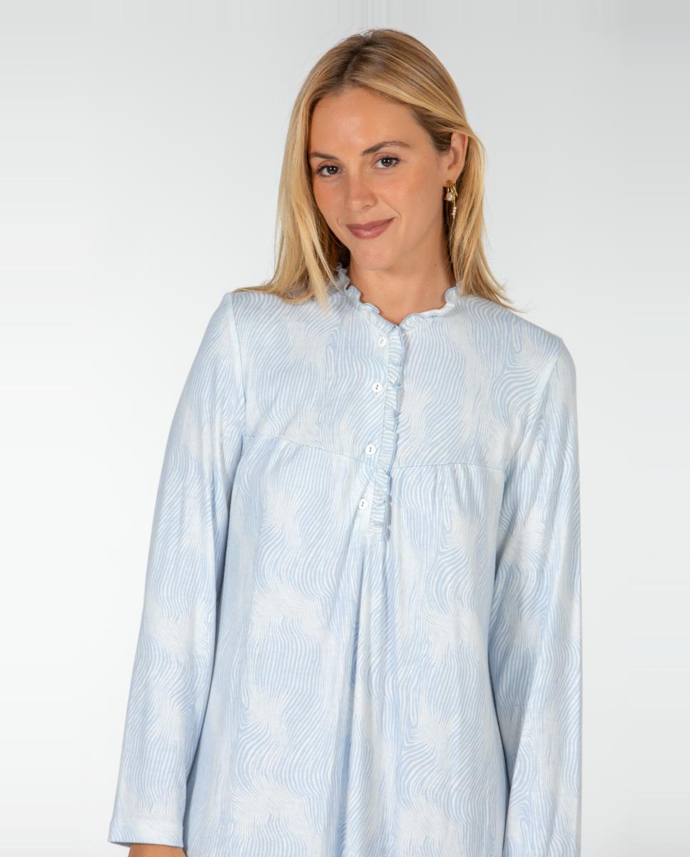 Camisón corto de mujer - Mitjans - Azul Azul-3