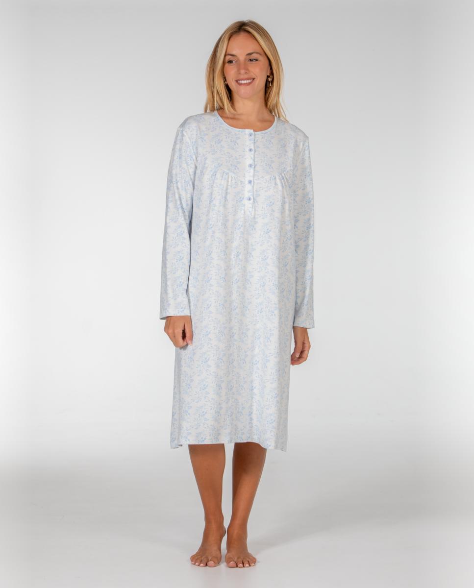 Imagen 0 de Camisón corto de mujer Azul