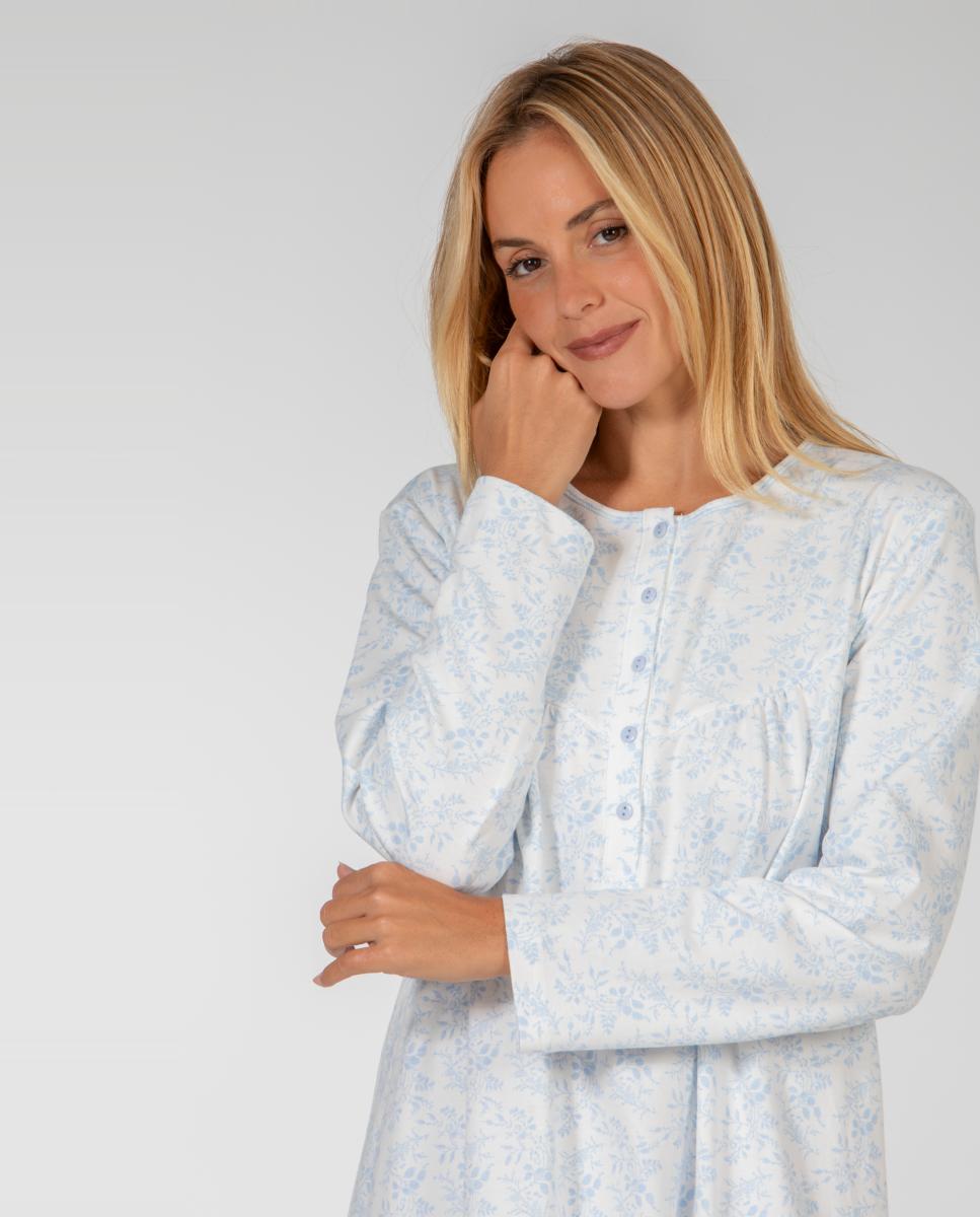 Camisón corto de mujer - Mitjans - Azul Azul-3