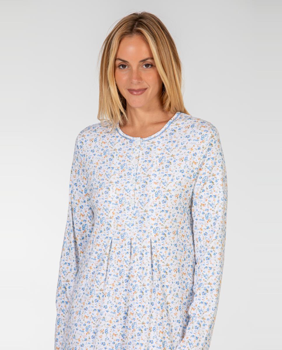 Camisón corto de mujer. - Mitjans - Azul Azul-3